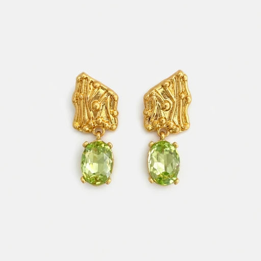 Oscar de la Renta Unique Twig Sparkling Crystal Drop Earrings