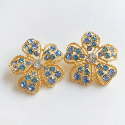 Oscar de la Renta Women's Full-Pavé Openwork Floral Stud Earrings