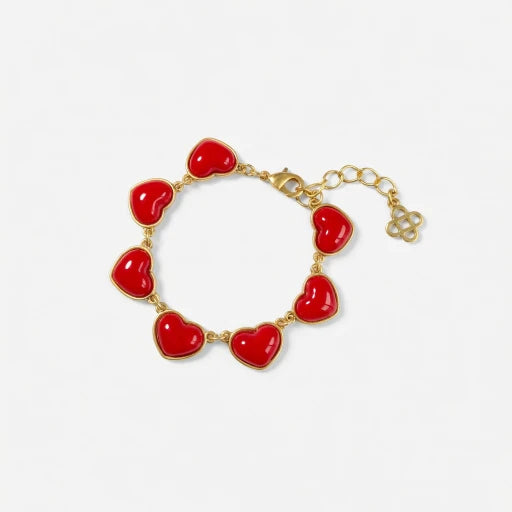 Oscar de la Renta Sweet Vintage Matte Heart Bracelet women