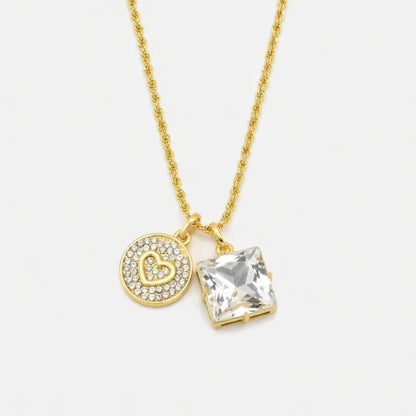 Miu Miu Round & Square Diamond Pendant Necklace, Bracelet & Earrings