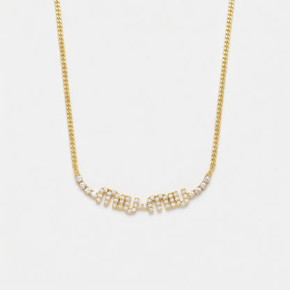 Miu Miu Logo Link Chain Necklace | Gold & White Gold | 2 Styles | JIMMY JEWELRY