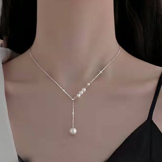 pearl y drop necklace