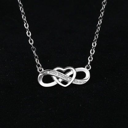 infinity necklace silver infinity heart necklace jared