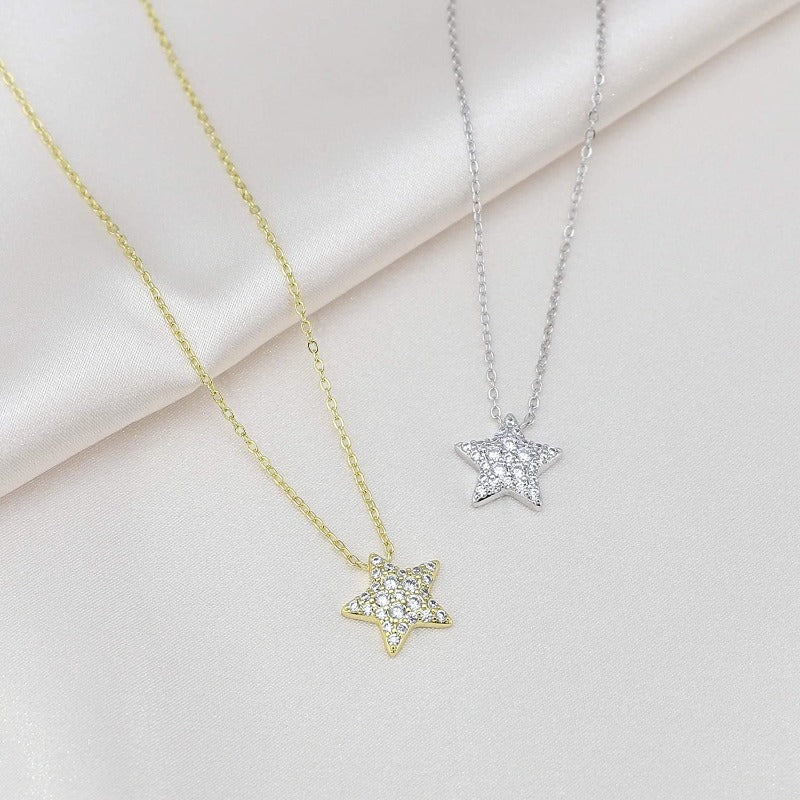 star silver necklace uk