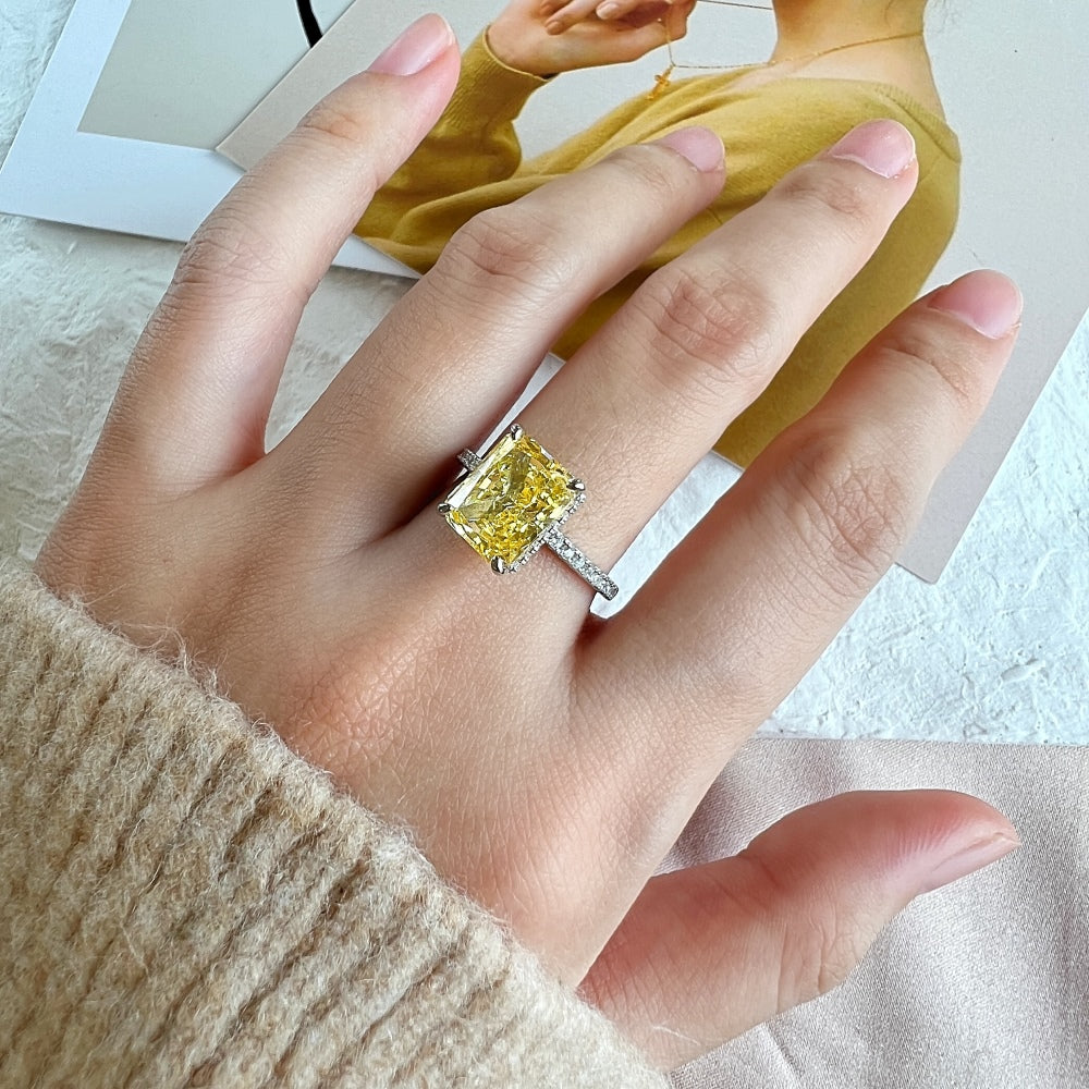 yellow diamond ring for women