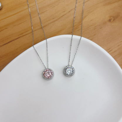 bezel diamond necklace gold