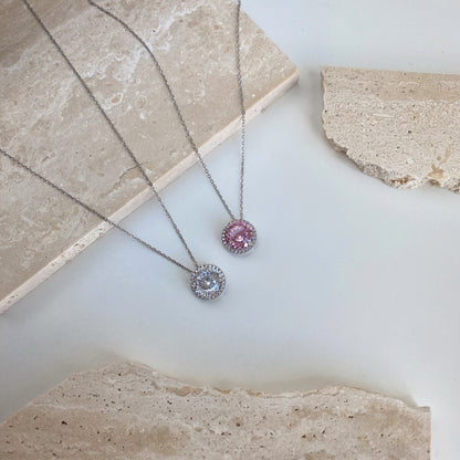 round?diamond?pendant?necklace