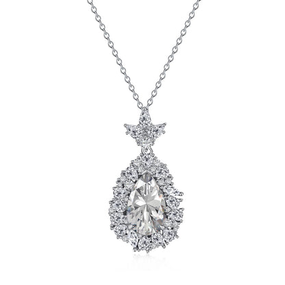 pear diamond necklace