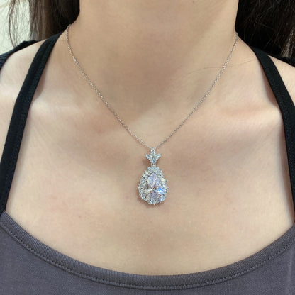 pear?diamond?pendant?necklace?for?women