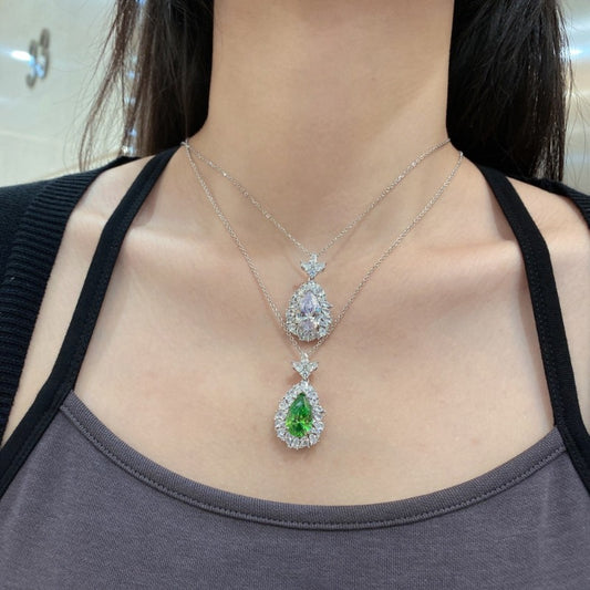 emerald diamond necklace costume