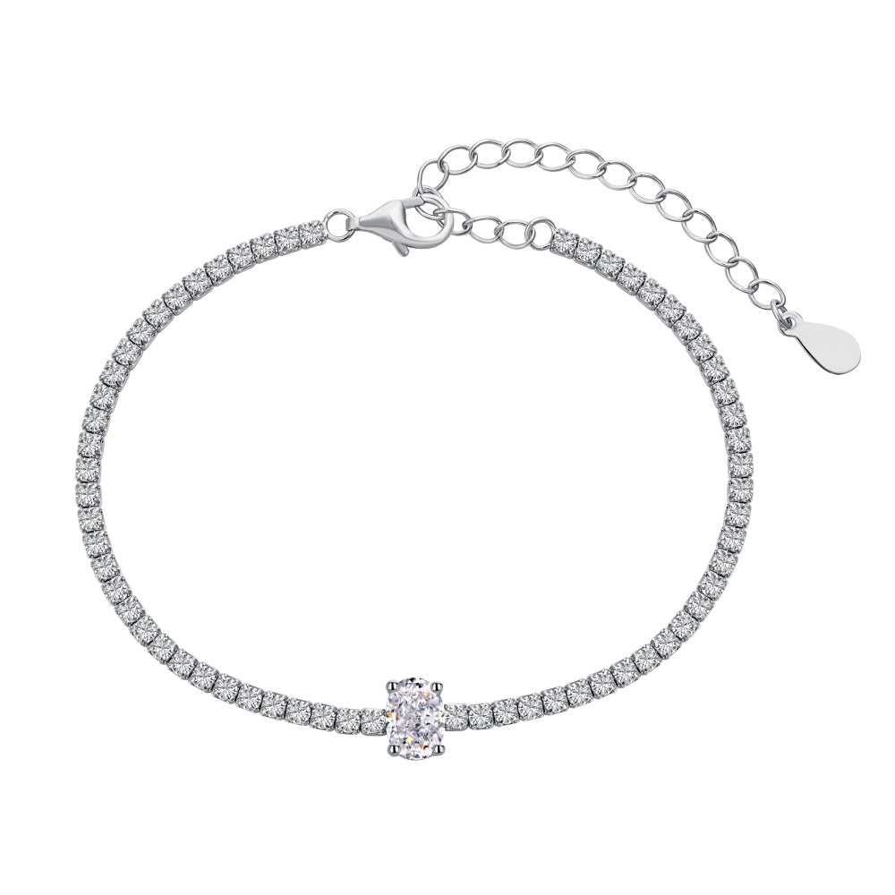 oval diamond tennis bracelets for women