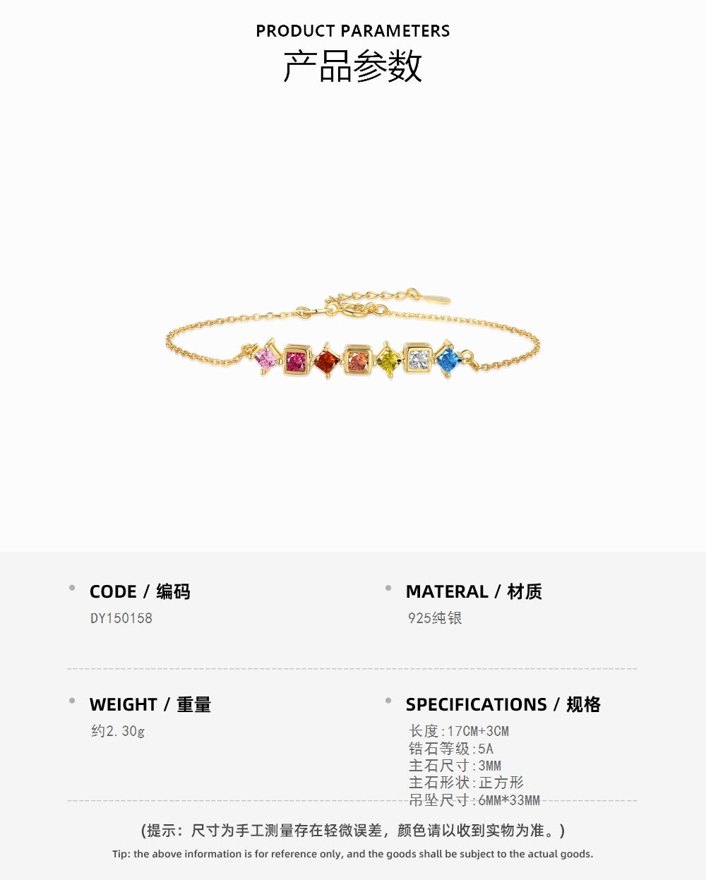 colorful diamond bracelet for girls