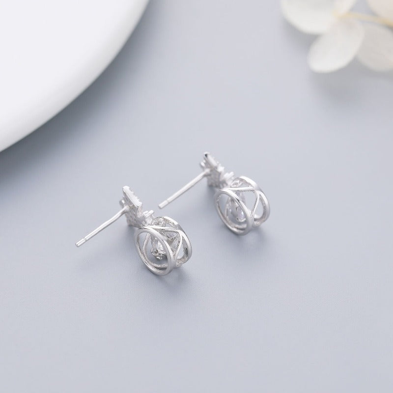 zirconia earrings for women set
