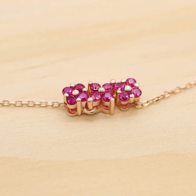 purple diamond flower pendant amazon