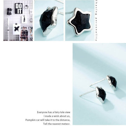 black star stude earrings