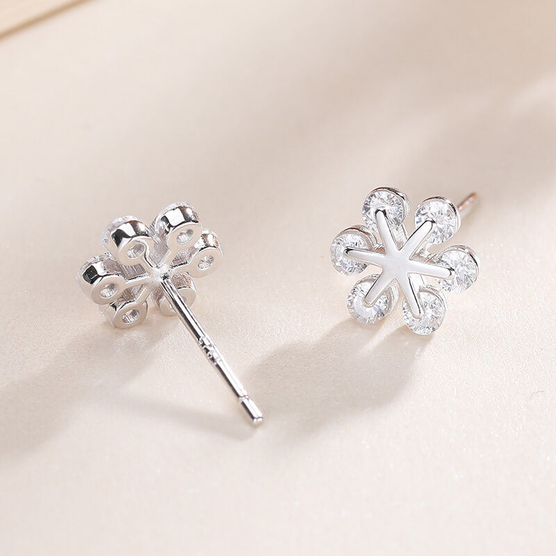 diamond flower earring for women