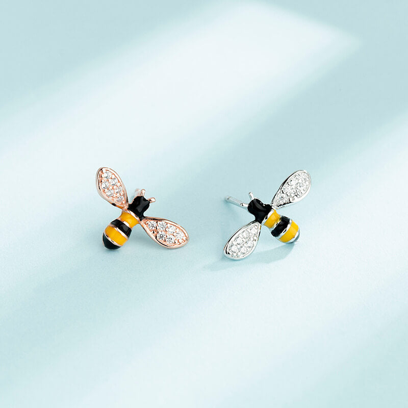 bee earring s925