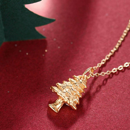 christmas tree pendant necklace