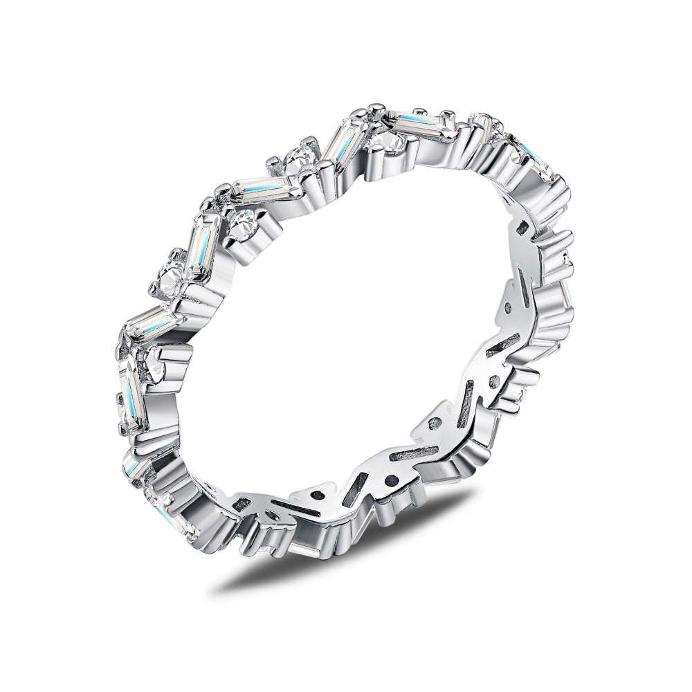 diamond ring silver