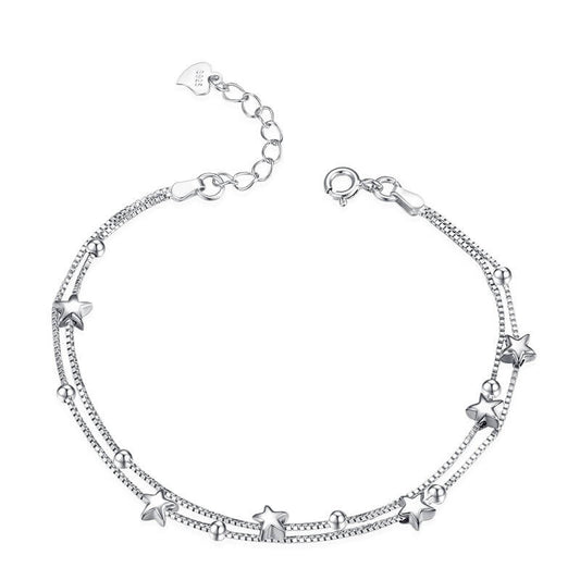 925 star bracelet chains