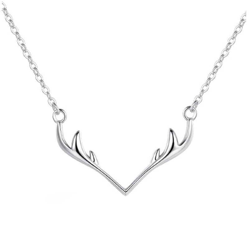 s925 antler necklace