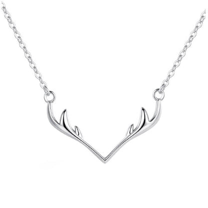 s925 antler necklace