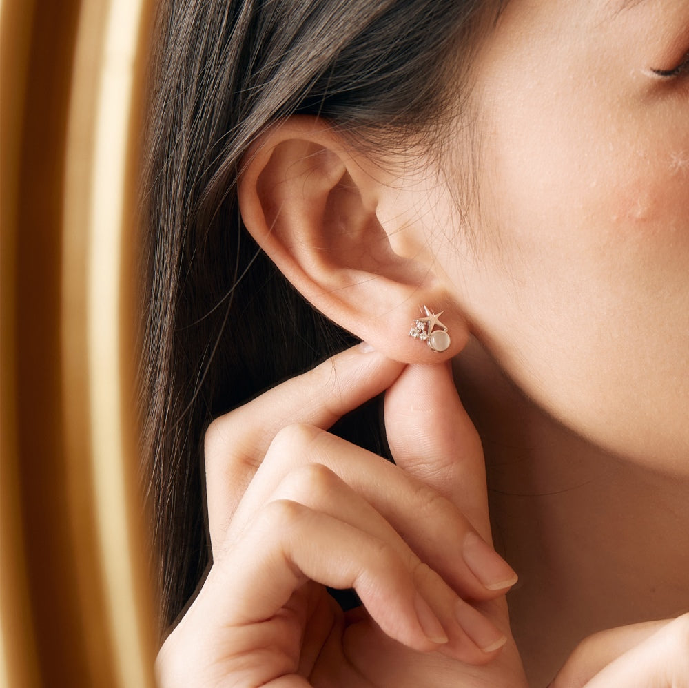 sterling jewelry star earrings for girls 