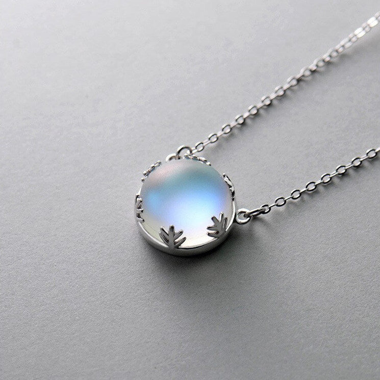 moonstone crystal necklace