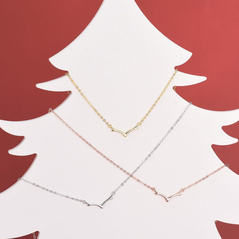 antler tip necklace
