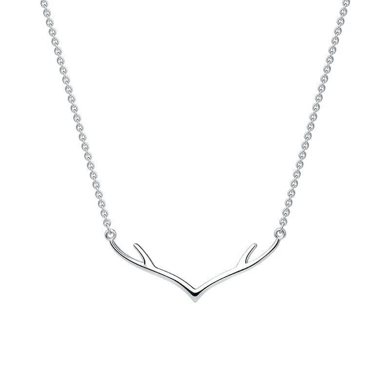simple antler pendant s925