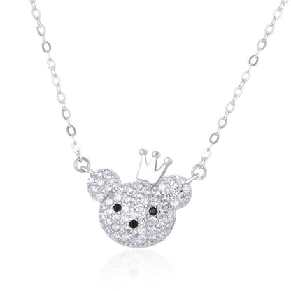 crown bear pendant