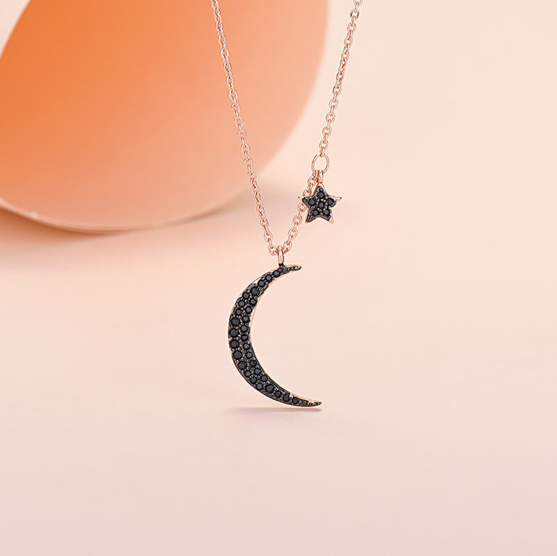 moon and star necklace usa