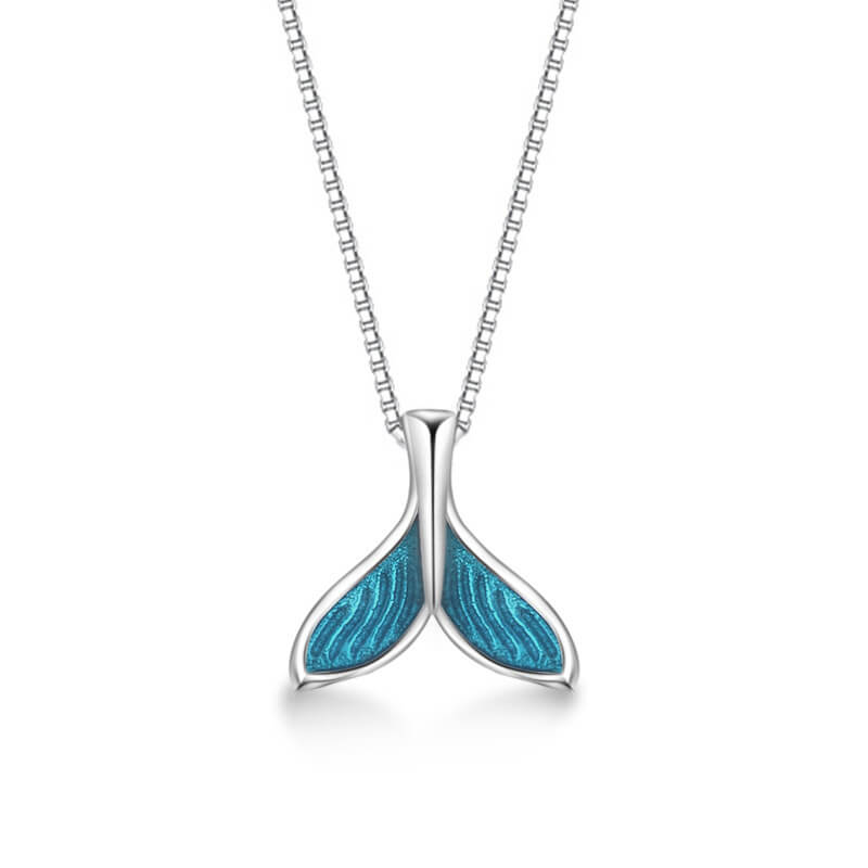 whale tail necklace for women