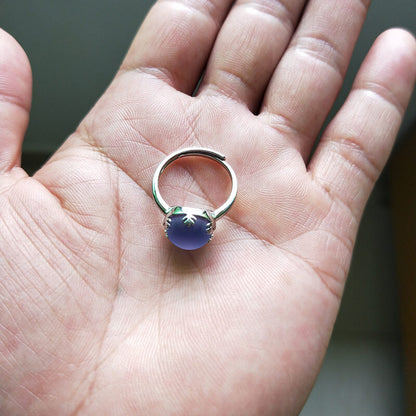 solid gold moonstone ring