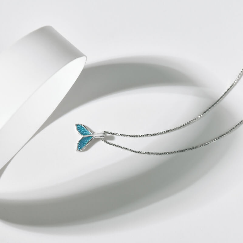 whale tail necklace for wife