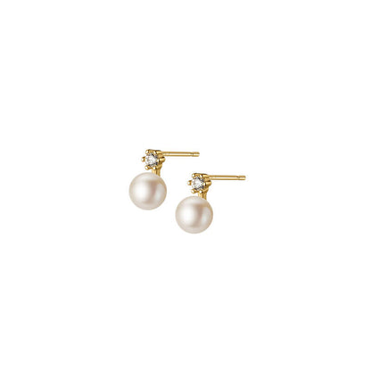 pearl diamond earrings