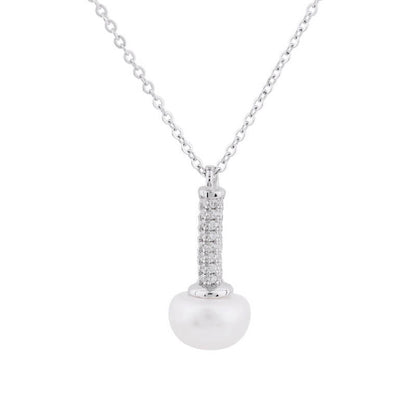 sterling silver pearl necklace