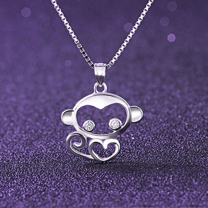 monkey necklace charm