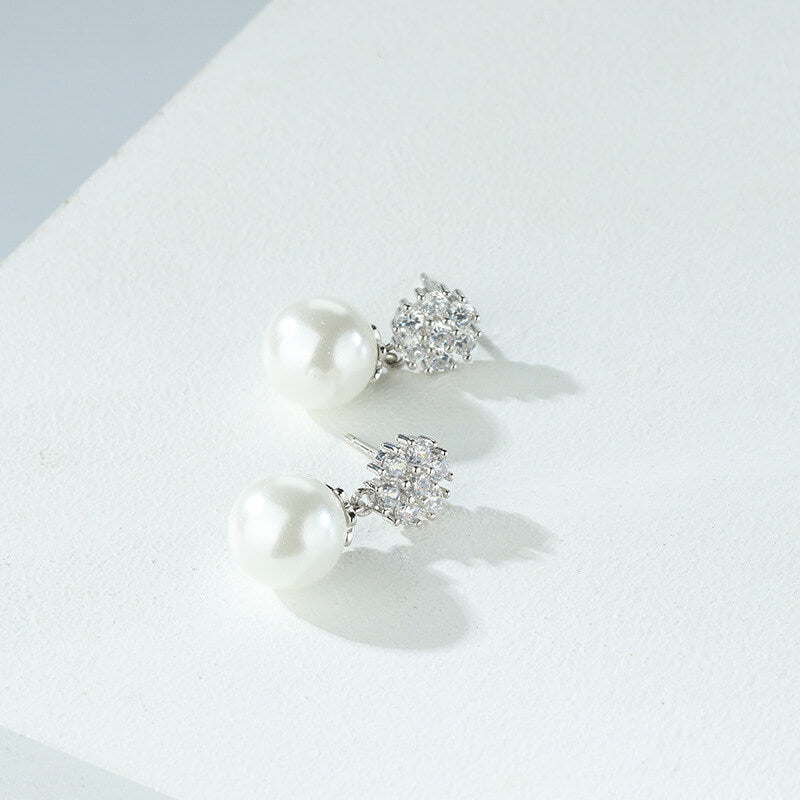 pearl drop earrings wedding
