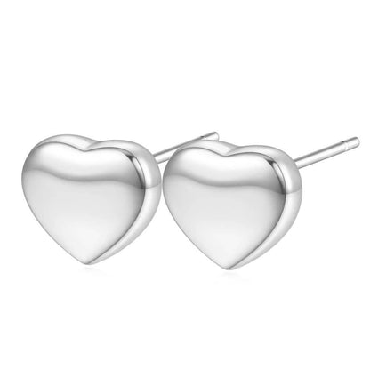 heart earrings studs