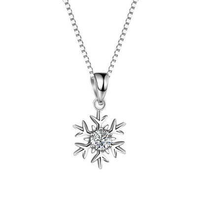 snowflake pendant gold