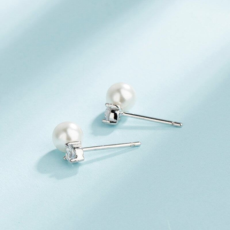 diamond pearl earrings for women
