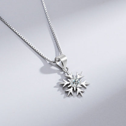 snowflake pendant sterling