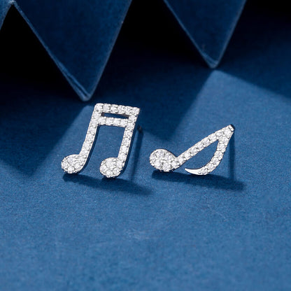 sterling silver music earrings