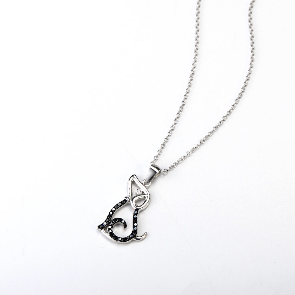 sterling silver puppy dog necklace for girsl