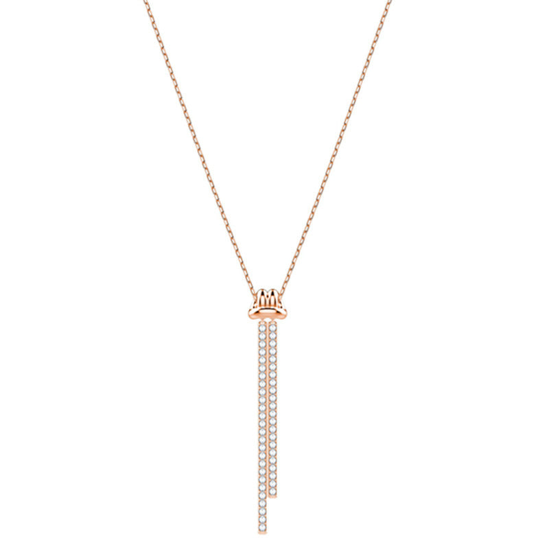 vertical bar necklace diamond