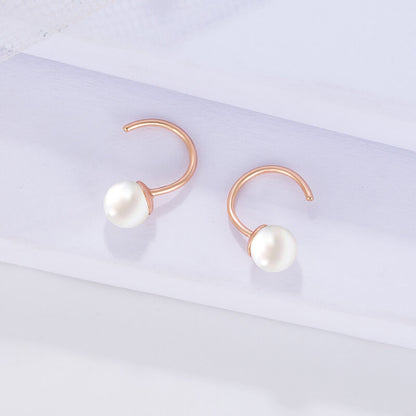 pearl hook earrings