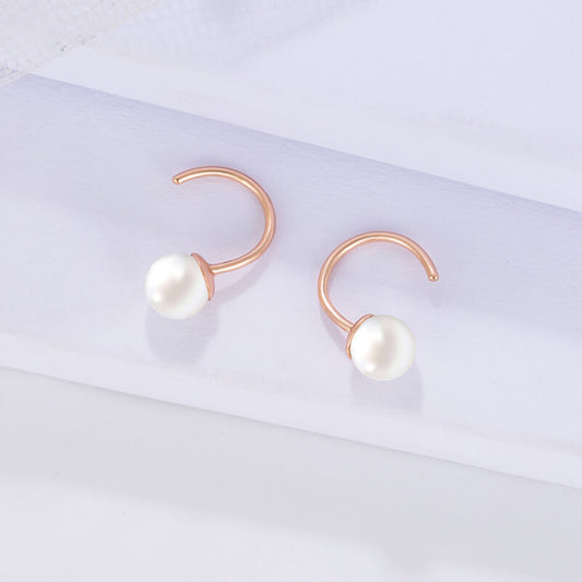 	 pearl hook earrings