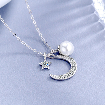 pearl moon necklace