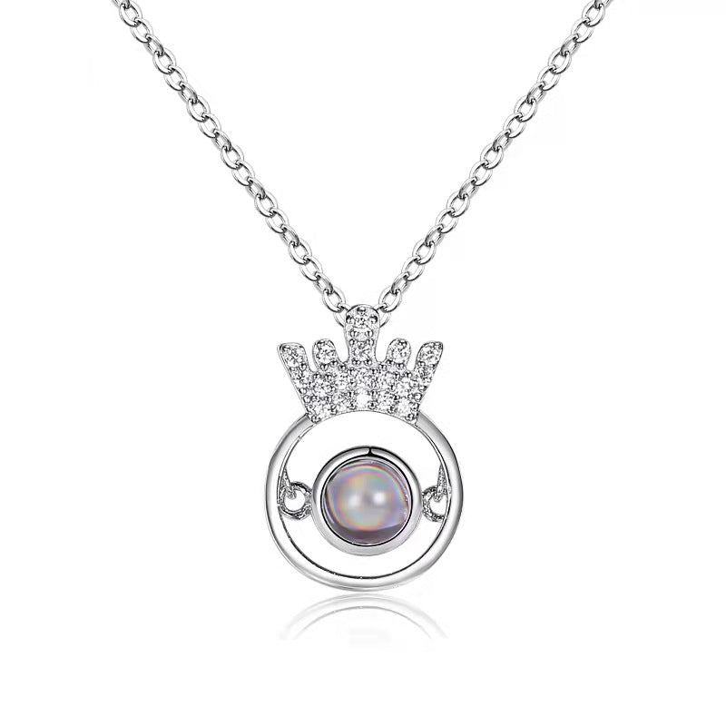 	 i love you projection necklace 925 silver online